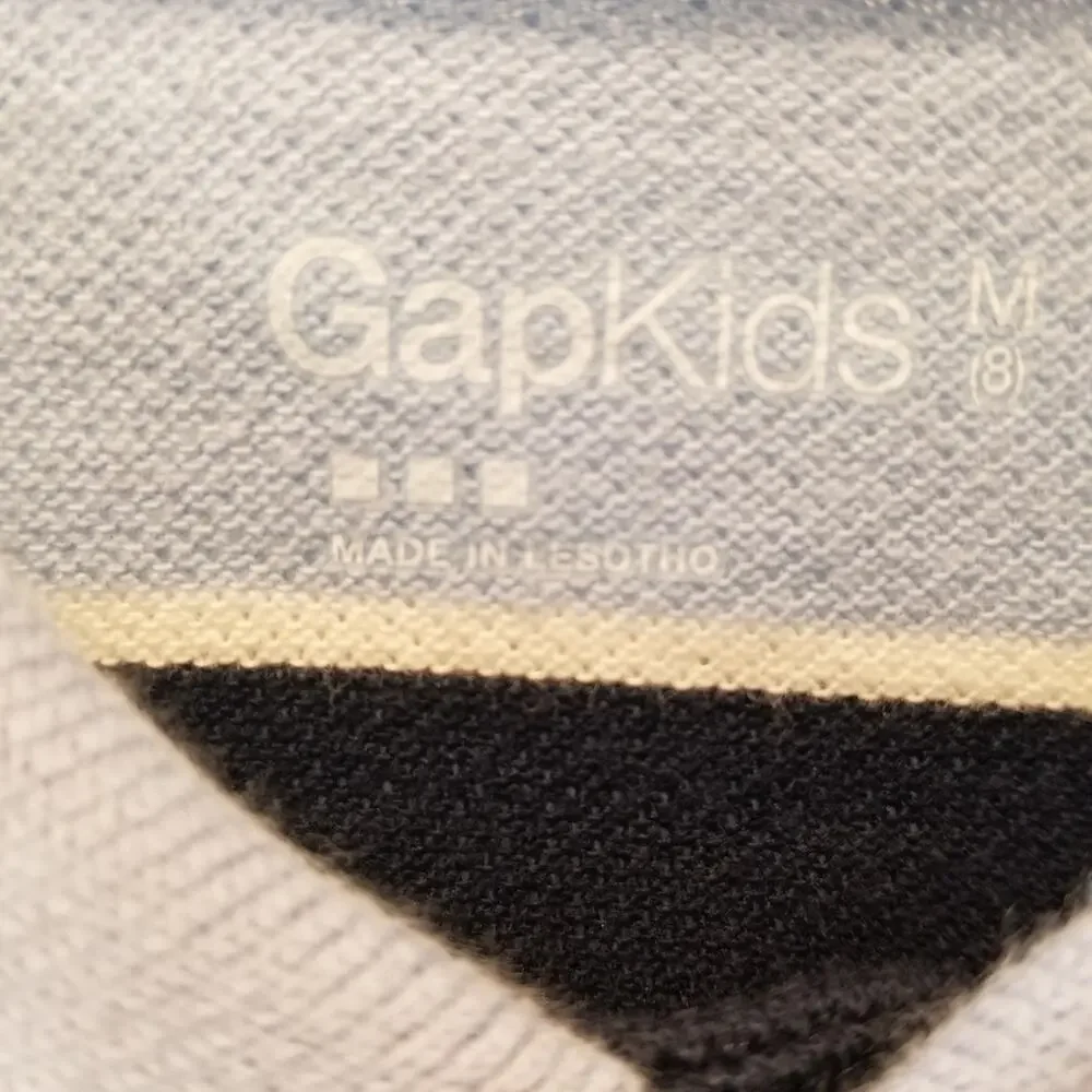 Vintage 90's‎ GAP Boys Cotton Collar T-Shirt 8 /M